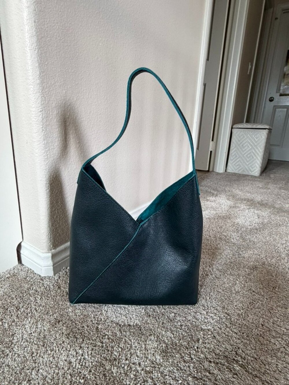 🆕 Portland Leather Naomi Bag Large - BOREAL 💙💚 - Picture 4 of 9